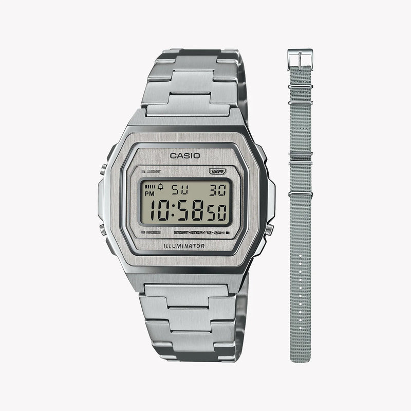 Casio Unisex Metal Watch, Splash Proof Design | A1000dn-7er by i-watch