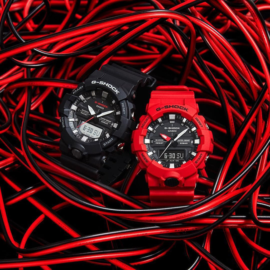 CASIO G-SHOCK GA-800-4ADR TOUGH & SPORTY - MEN'S RED RESIN ADVENTURE WATCH-i-Watch-3