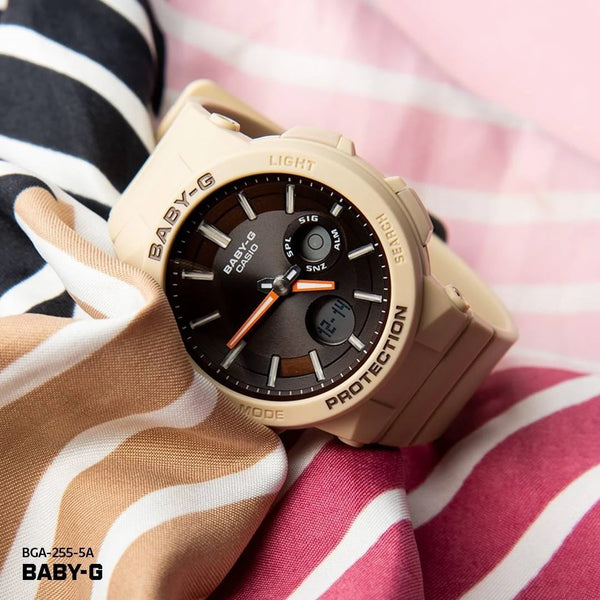 Bga-255-5adr Baby-G - Elegant Adventurer Women's Watch With Beige Case & Brown Dial by i-watch