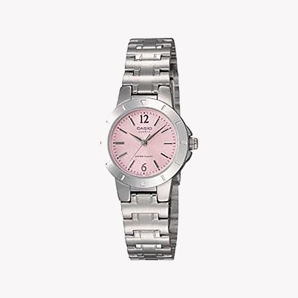 SKU LTP-1177A-4A1DF - ELEGANT TIMEPIECE: LADIES' SILVER METAL WATCH WITH CLASSIC CHARM