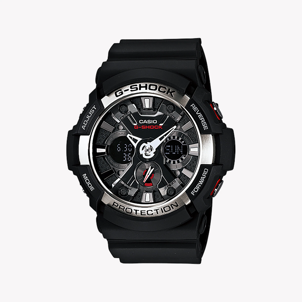 Casio G-Shock Ga-200-1a Bold Adventurer - Men's Sporty Black Timepiece by i-watch