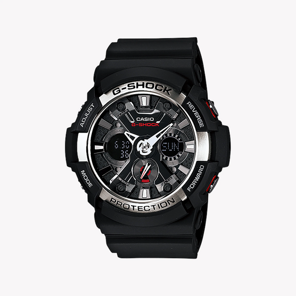 Casio G-Shock Ga-200-1a Bold Adventurer - Men's Sporty Black Timepiece by i-watch