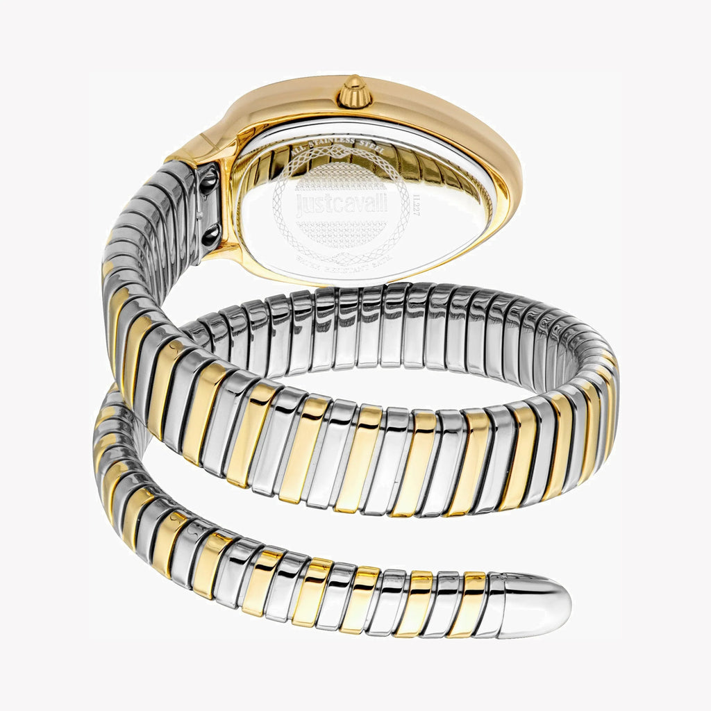 JUST CAVALLI Women's Watch with Gold Stainless Steel Case and Silver & Gold Stainless Steel Band-i-Watch-3