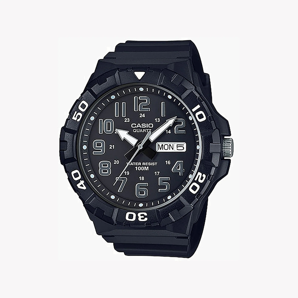 Casio Mrw-210h-1avdf Adventurer - Rugged Black Resin Men's Watch With Accurate Timekeeping & Water Resistance by i-watch