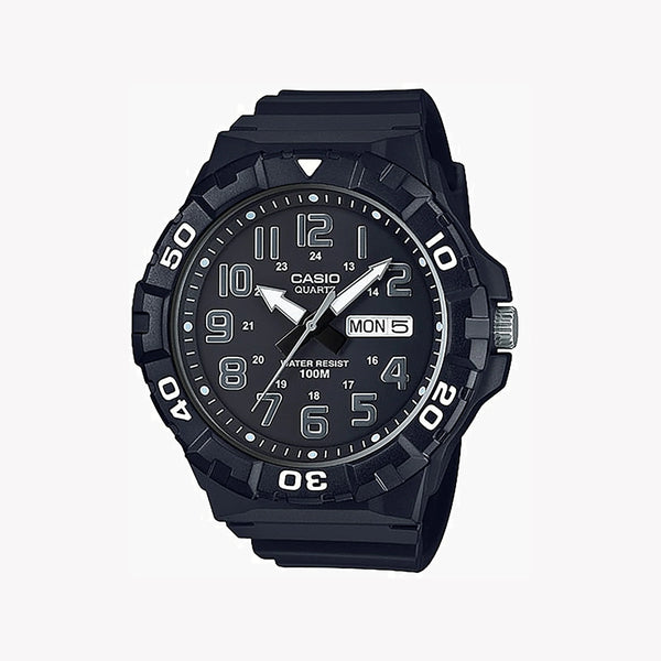 Casio Mrw-210h-1avdf Adventurer - Rugged Black Resin Men's Watch With Accurate Timekeeping & Water Resistance by i-watch