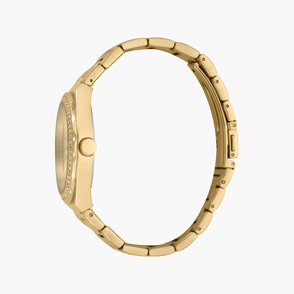 Esprit Women's Gold Stainless Steel Watch, Champagne Dial | Es1l202m0065 by i-watch