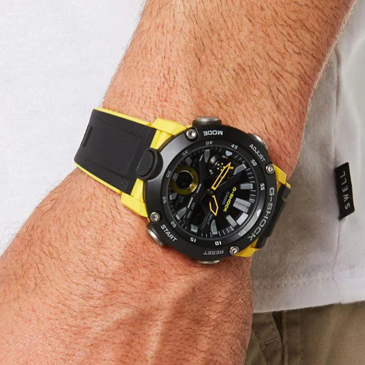 G-Shock Men's Black Resin Watch, Water Resistant | Ga-2000-1a9dr by i-watch
