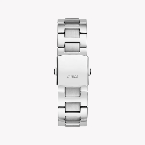 Guess Men's Silver Stainless Steel, Black Dial | Gw0703g1 by i-watch