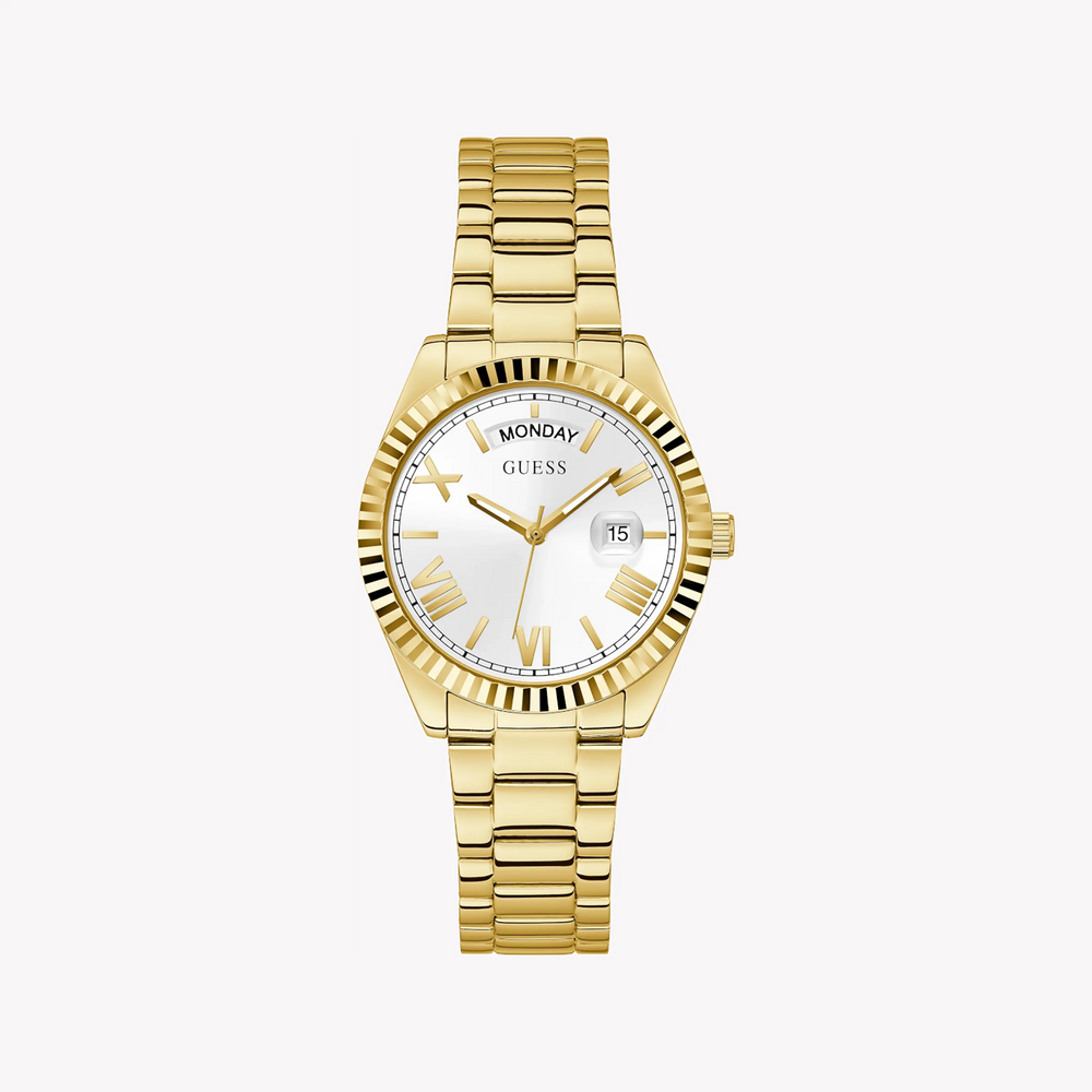 Guess Women's Gold Watch, White Dial | Gw0308l2 by i-watch