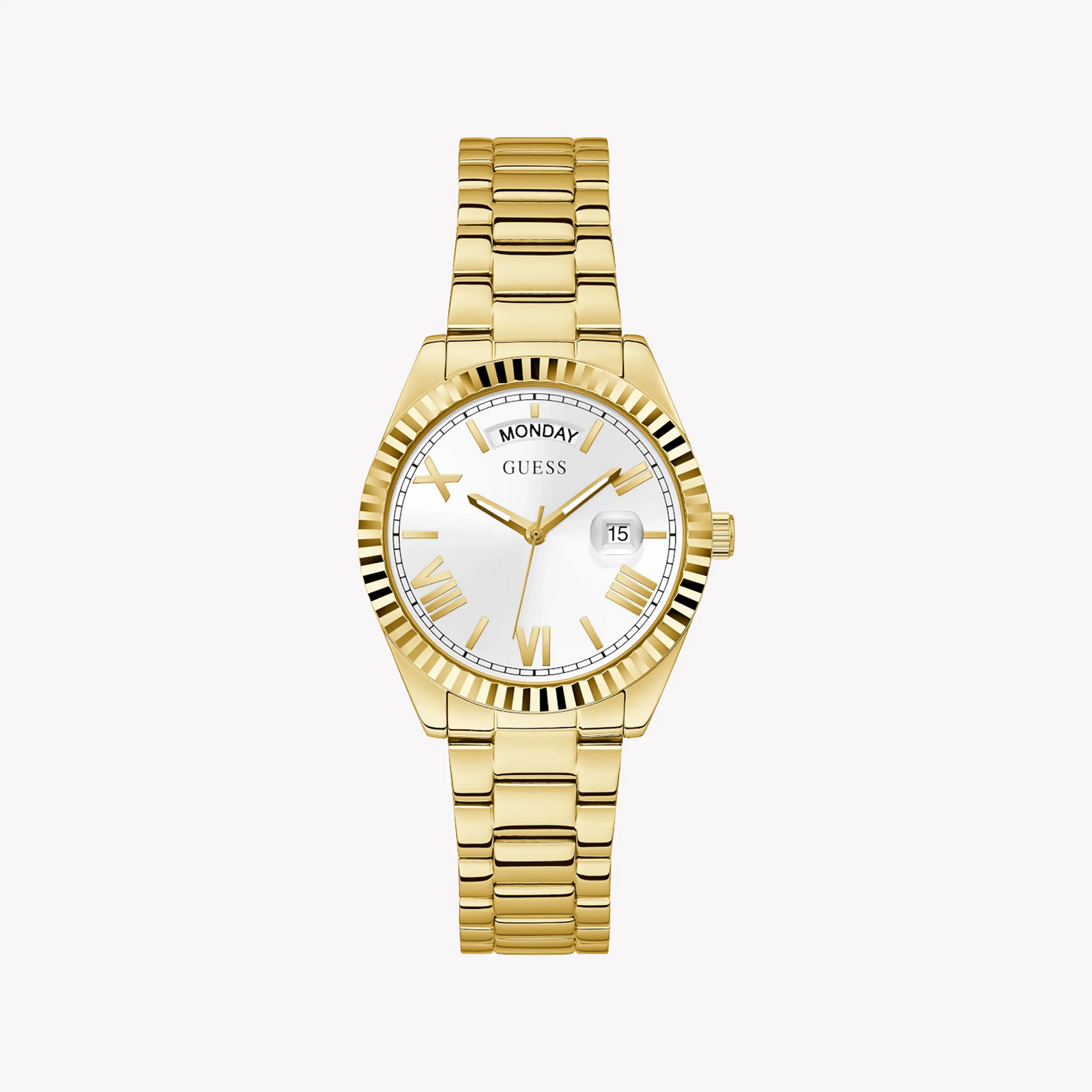 Guess Women's Gold Watch, White Dial | Gw0308l2 by i-watch