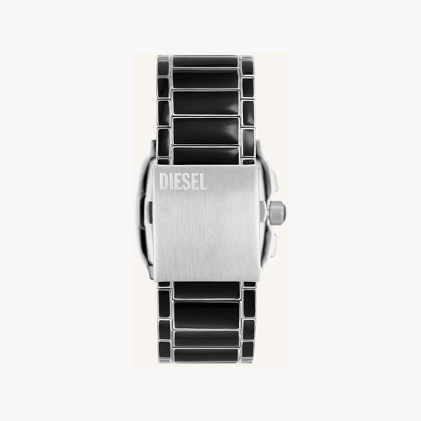 Diesel Men's Black Stainless Steel Watch, Silver Dial | Dz4646 by i-watch