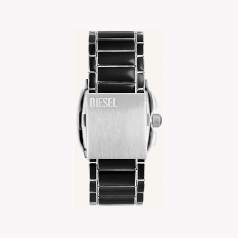 Diesel Men's Black Stainless Steel Watch, Silver Dial | Dz4646 by i-watch