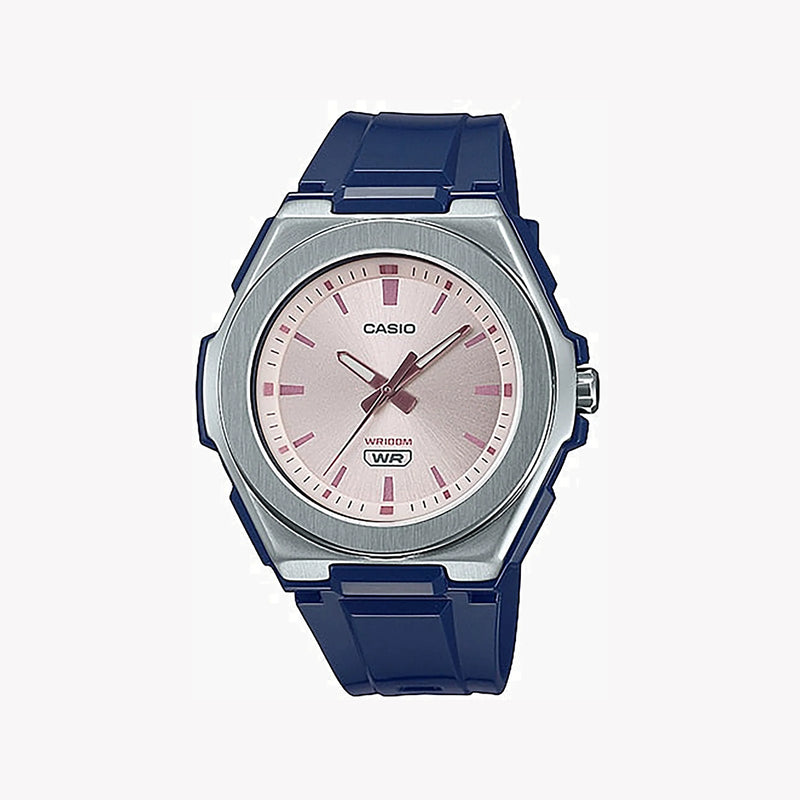 Casio Lwa-300h-2evdf Sporty Elegance - Lightweight Adventure Timepiece For Women With Silver Case & Blue Band by i-watch