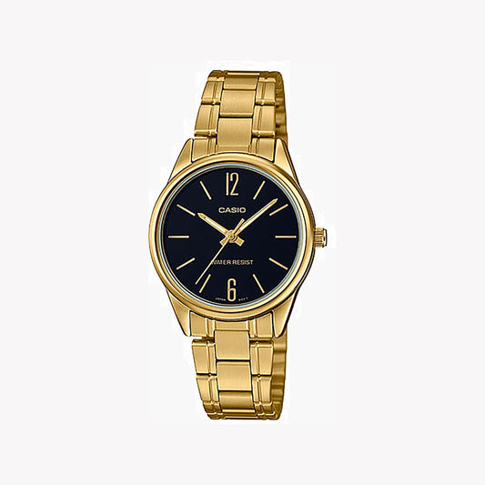 Montre Casio LTP-V005G-1B analogique dorée pour femme