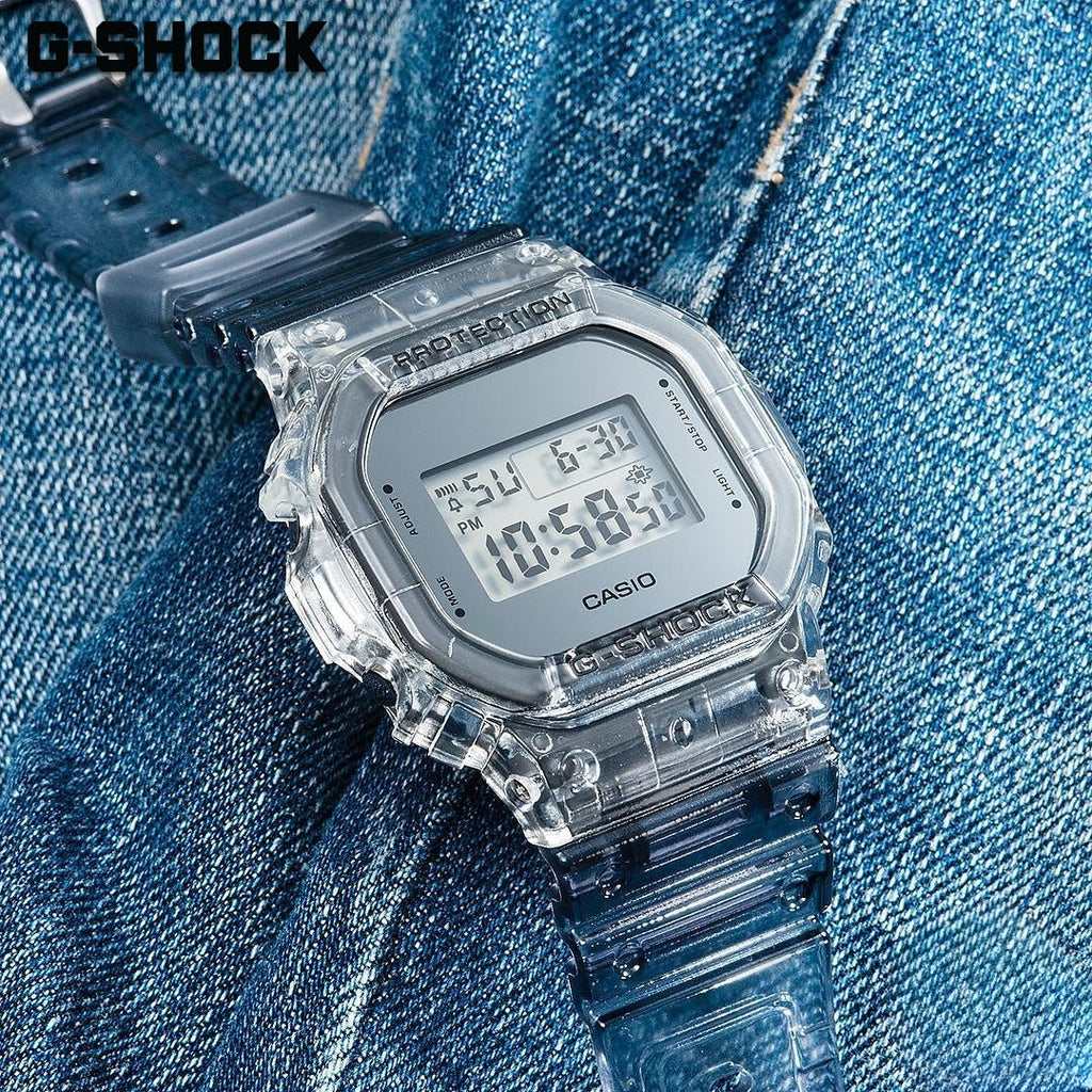 CASIO G-SHOCK DW-5600SK-1DR - MONTRE EN ARGENT PRÊTE POUR L'AVENTURE POUR HOMMES