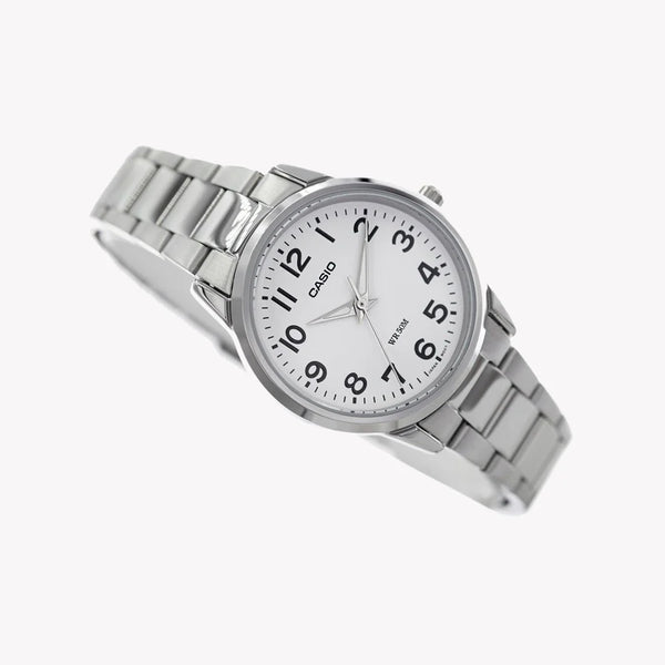Casio Men's Stainless Steel Watch, Silver & White Dial | Mtp-1303pd-7bvdf by i-watch