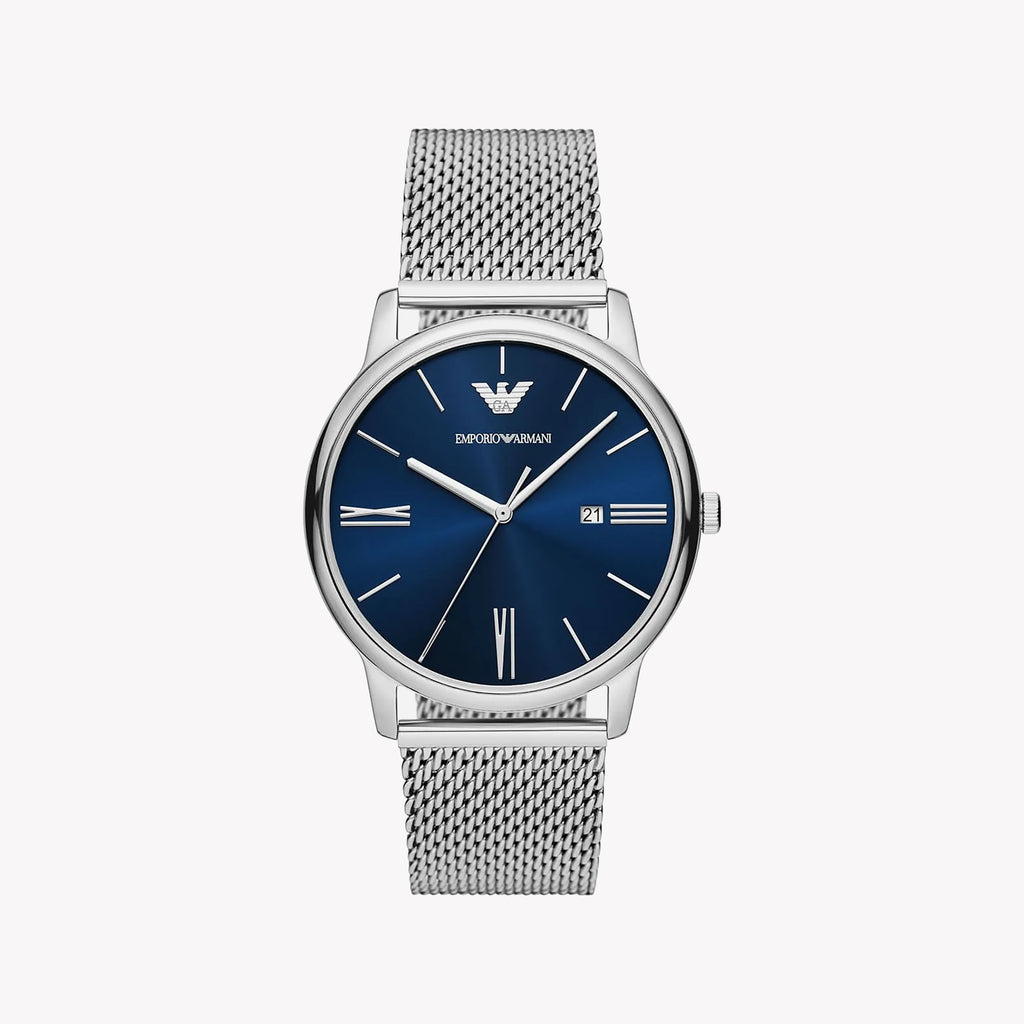EMPORIO ARMANI AR11571 MODERN ELEGANCE - STUNNING BLUE DIAL MEN'S WATCH