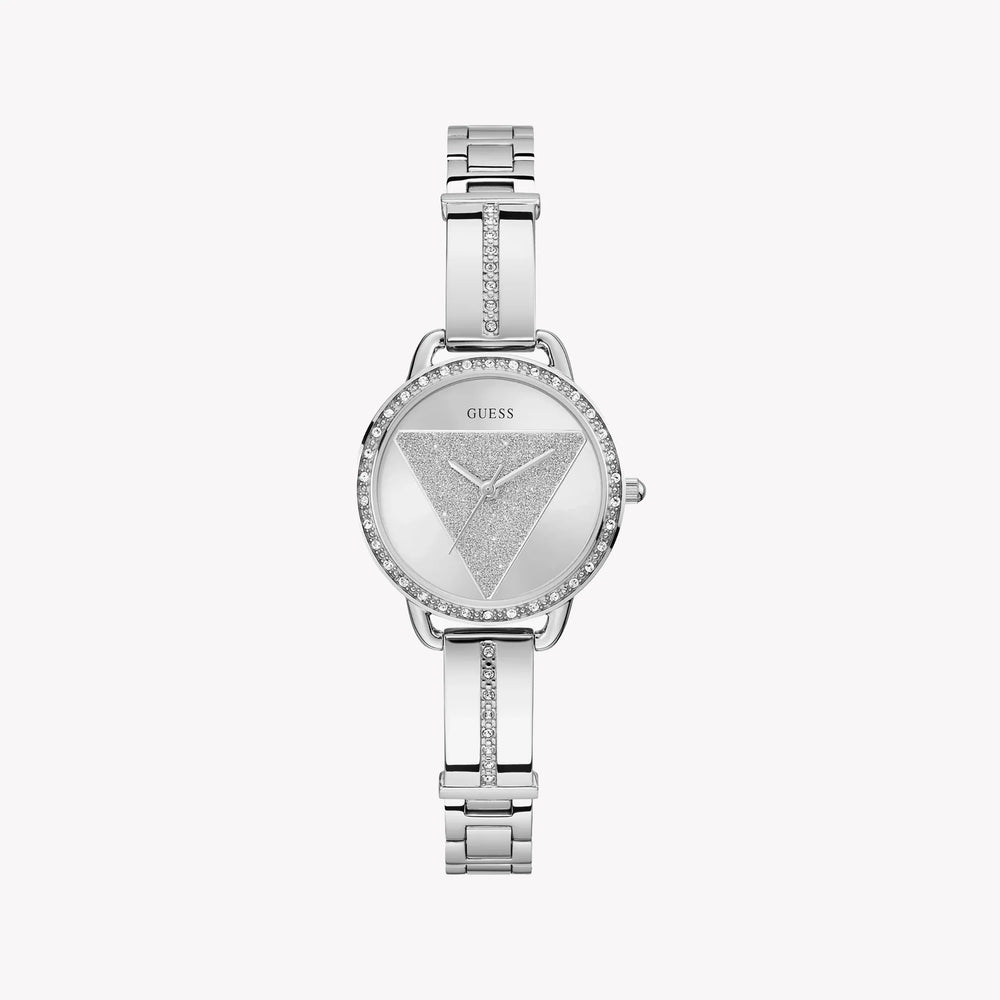 Guess Women's Silver Stainless Steel Watch, Silver Dial | Gw0914l1 by i-watch