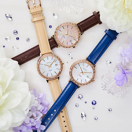 Casio She-4052pgl-7budf Elegant Sporty Chic - Versatile Women's Timepiece With Rose Gold & Leather by i-watch