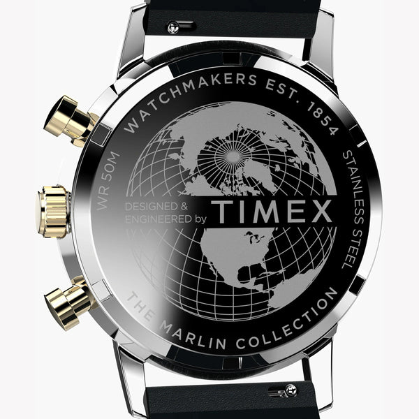 Timex Men's Copper Dial Watch, Black Leather Strap | Tw2w10000 by i-watch