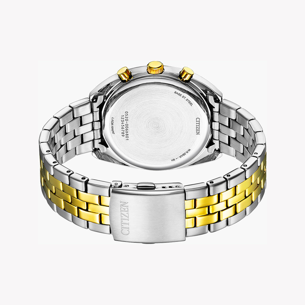 CITIZEN AN8214-55E - BOLD PERFORMANCE MEN'S CHRONOGRAPH WATCH WITH STUNNING SILVER & GOLD ACCENTS-i-Watch-2