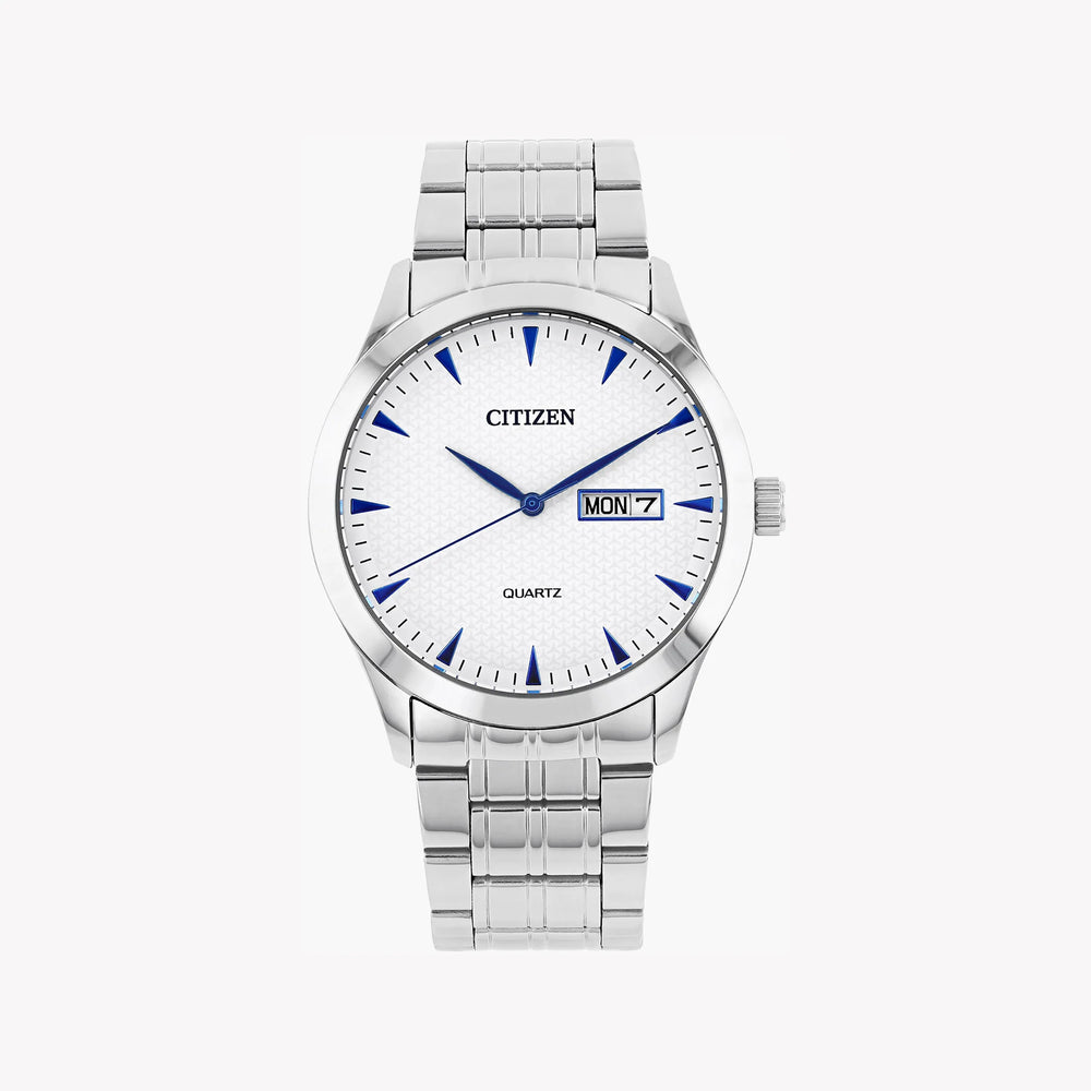 Citizen Dz5010-54a Daring Precision - Sleek Silver Men's Watch With Quartz Movement & Water Resistance by i-watch