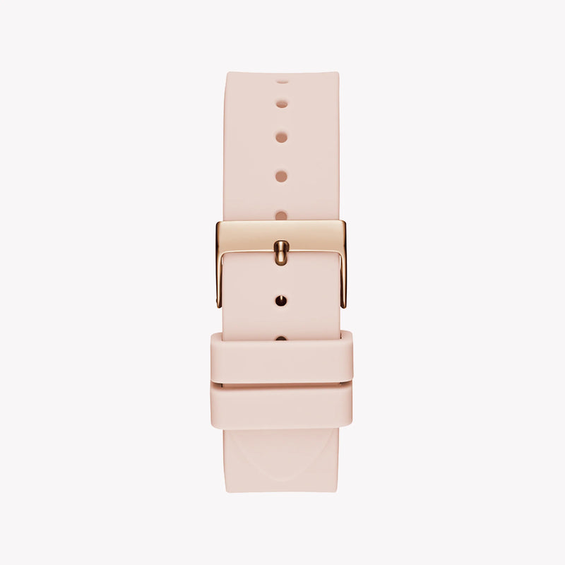 Guess Women's Pink Silicone Watch, Rose Gold Case | Gw0430l3 by i-watch