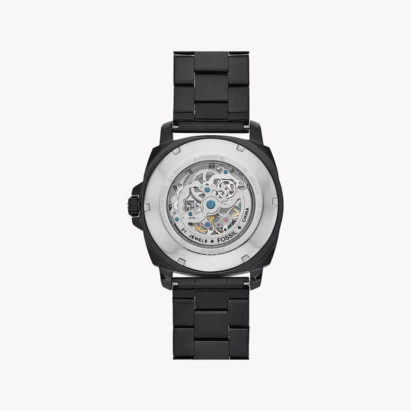 Fossil Men's Black Stainless Steel Watch, Silver Dial | Bq2426 by i-watch