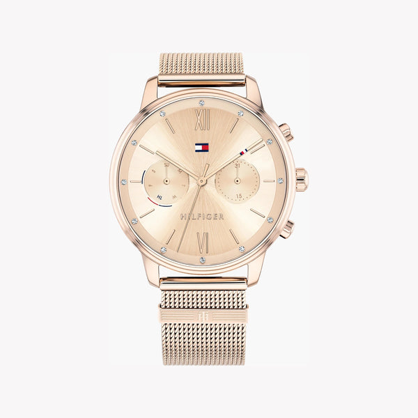 Tommy Hilfiger Women's Rose Gold Watch, Gold Dial | 1782303 by i-watch