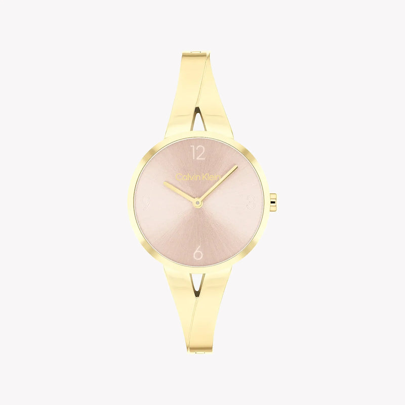 Ck Calvin Klein Women's Gold Watch, Pink Dial | Ck1l123m0012 by i-watch