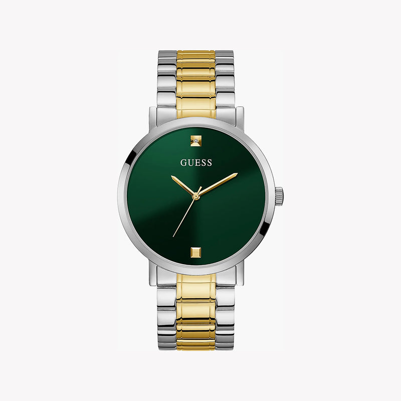 Guess Watches Men's Silver/Gold, Dark Green Dial | Gw0010g2 by i-watch