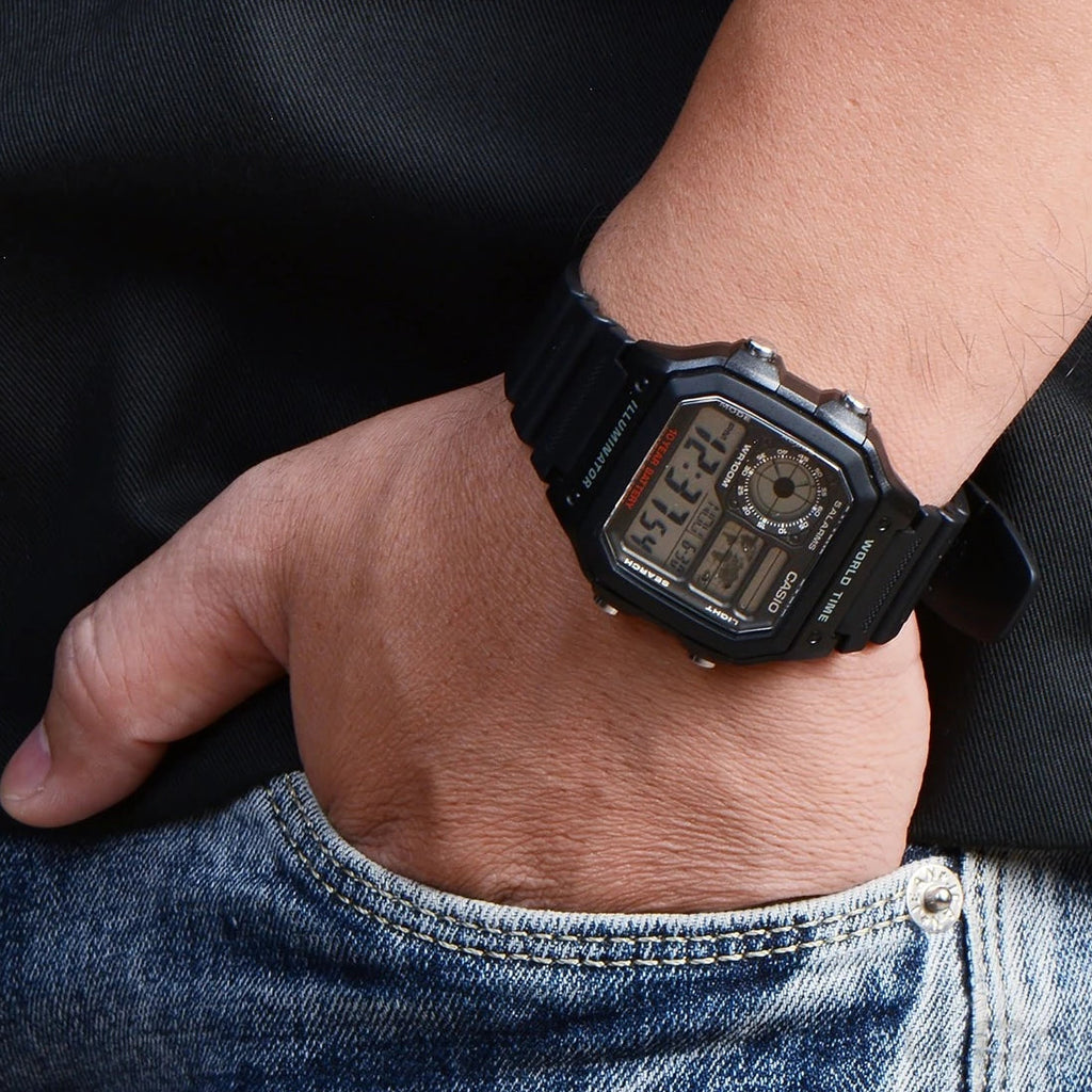CASIO AE-1200WH-1AVDF - TIMELESS ADVENTURER MEN'S WATCH WITH WATER RESISTANCE & MULTIFUNCTIONALITY-i-Watch-4