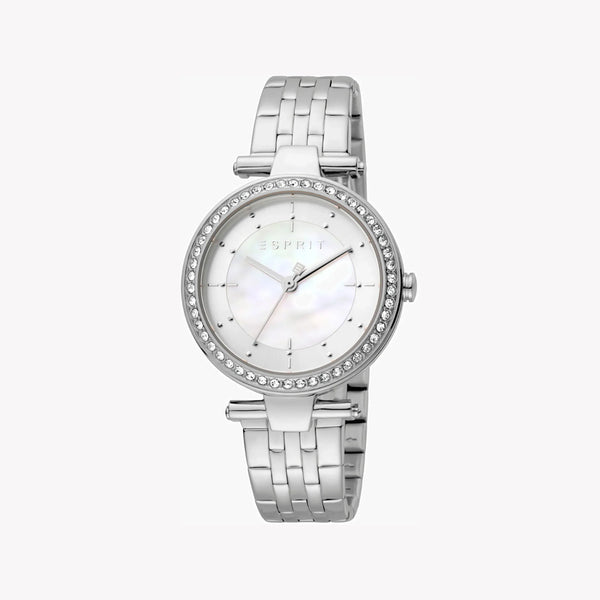 Esprit Women's Silver Stainless Steel Watch, White Dial | Es1l051m0045 by i-watch