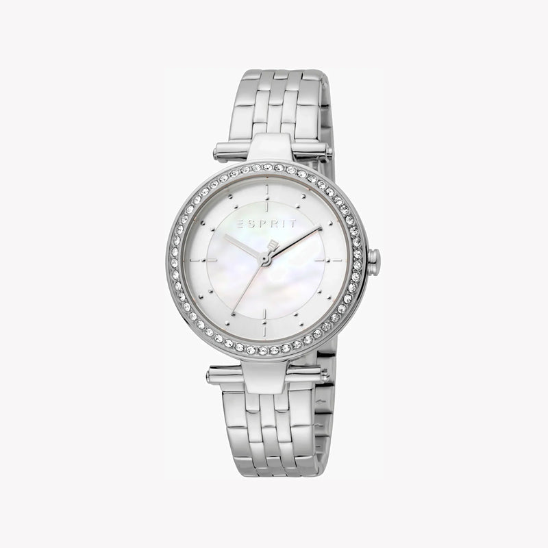 Esprit Women's Silver Stainless Steel Watch, White Dial | Es1l051m0045 by i-watch