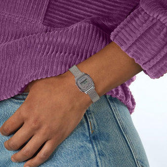 CASIO LA670WEM-7EF ELEGANT PRECISION - SILVER DIGITAL WATCH FOR THE MODERN WOMAN-i-Watch-4