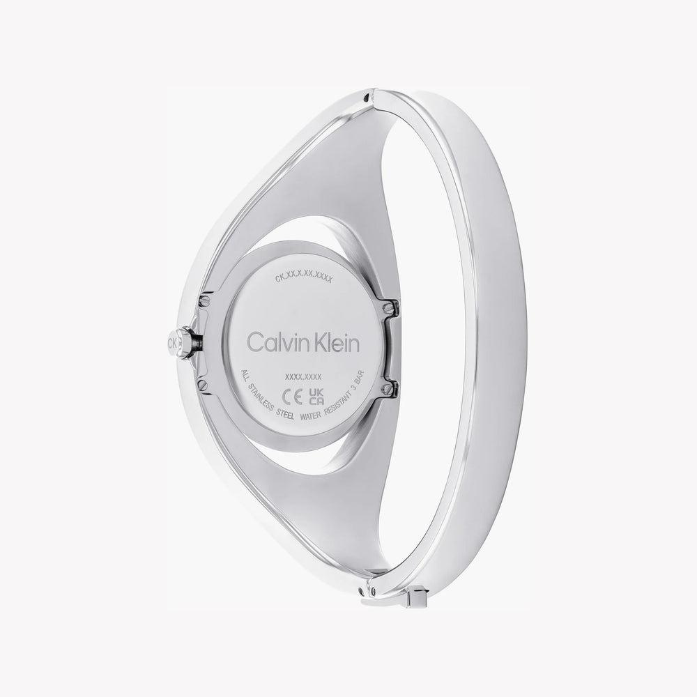 Calvin Klein Women's Silver Stainless Steel Watch, Black Dial | 25200392 by i-watch