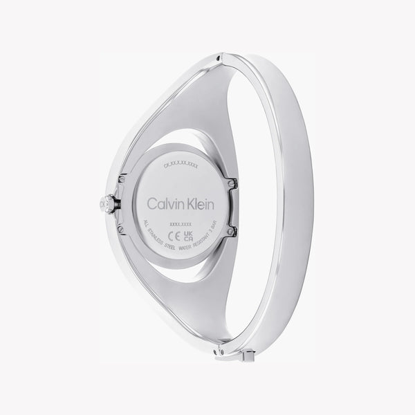 Calvin Klein Women's Silver Stainless Steel Watch, Black Dial | 25200392 by i-watch