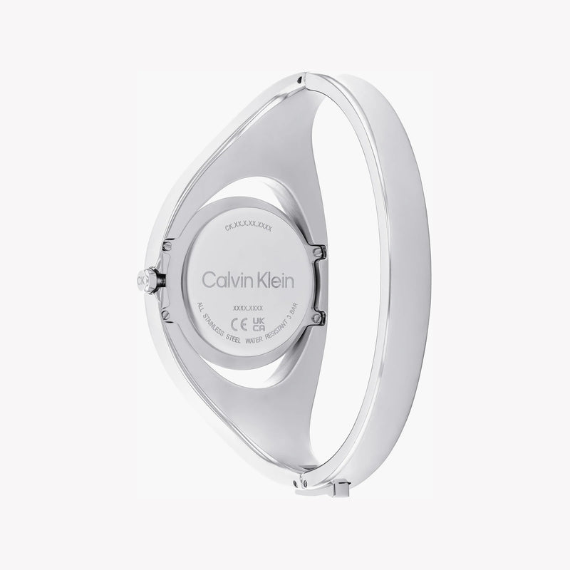 Calvin Klein Women's Silver Stainless Steel Watch, Black Dial | 25200392 by i-watch