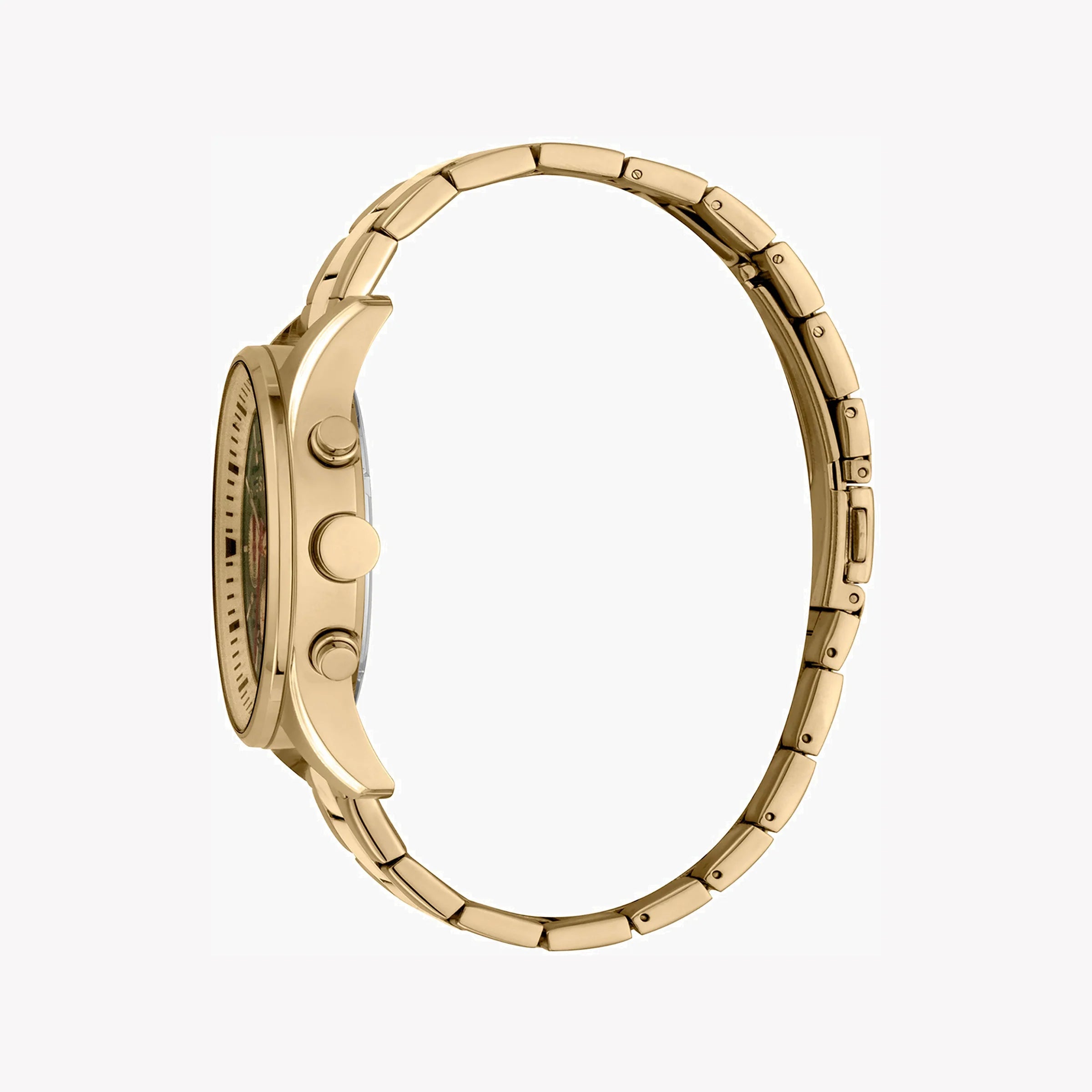 ESPRIT MEN'S ELEGANCE - GOLD STAINLESS STEEL BAND & BLACK DIAL TIMEPIECE-i-Watch-2