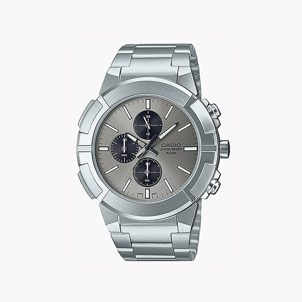 Casio Mtp-E501d-8avdf Adventure Time - Sporty Stainless Steel Men's Watch With Multifunctional Features by i-watch