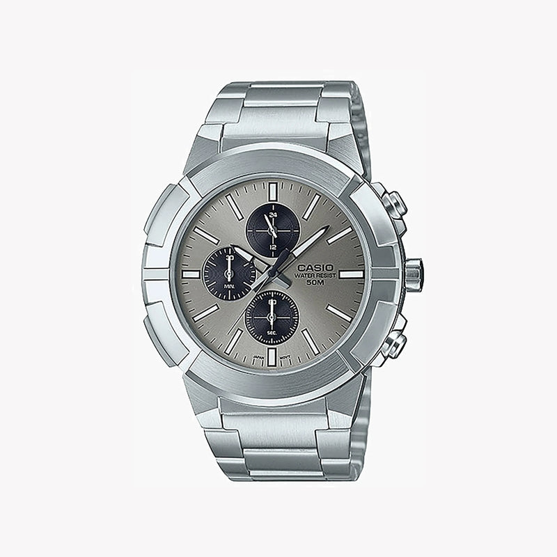 Casio Mtp-E501d-8avdf Adventure Time - Sporty Stainless Steel Men's Watch With Multifunctional Features by i-watch