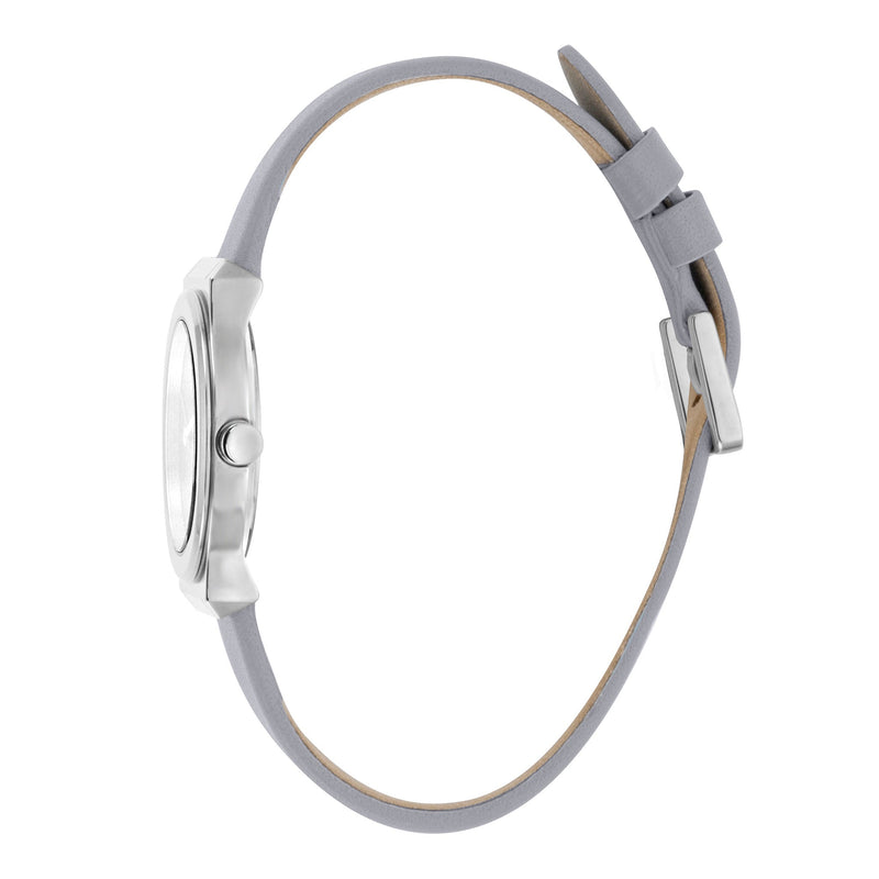 Esprit Women's Watch With Silver Stainless Steel Case And Gray Leather Band by i-watch