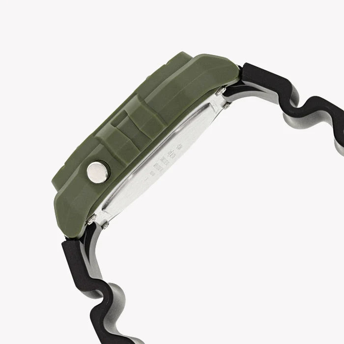 Casio Men's Green Resin Watch, Shock Resistant | W-218h-3avdf