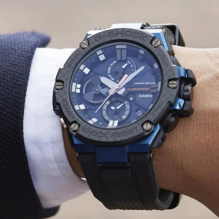 Casio G-Shock Gst-B100xb-2adr - Adventurous Spirit Series Men's Watch With Bold Blue & Black Design by i-watch