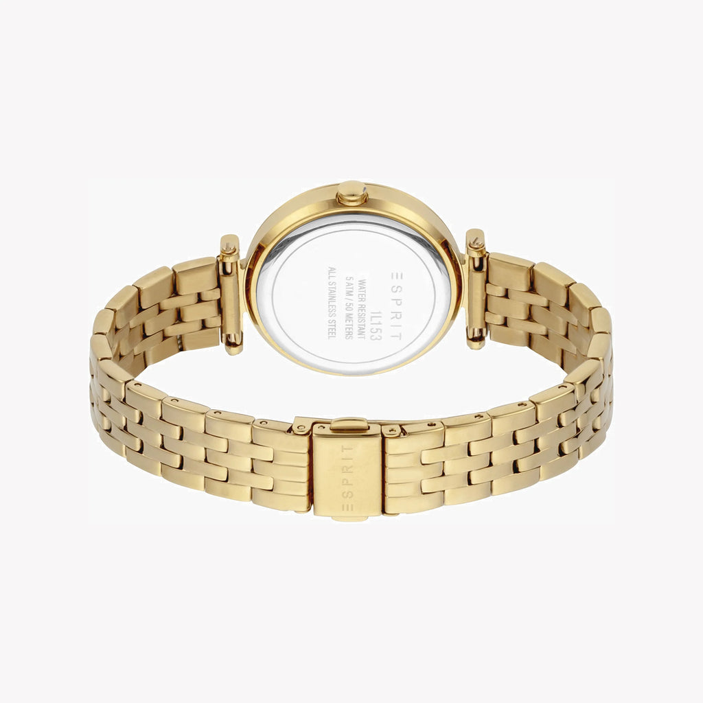 ESPRIT Women's Watch with Gold Stainless Steel Case and Gold Stainless Steel Band-i-Watch-3