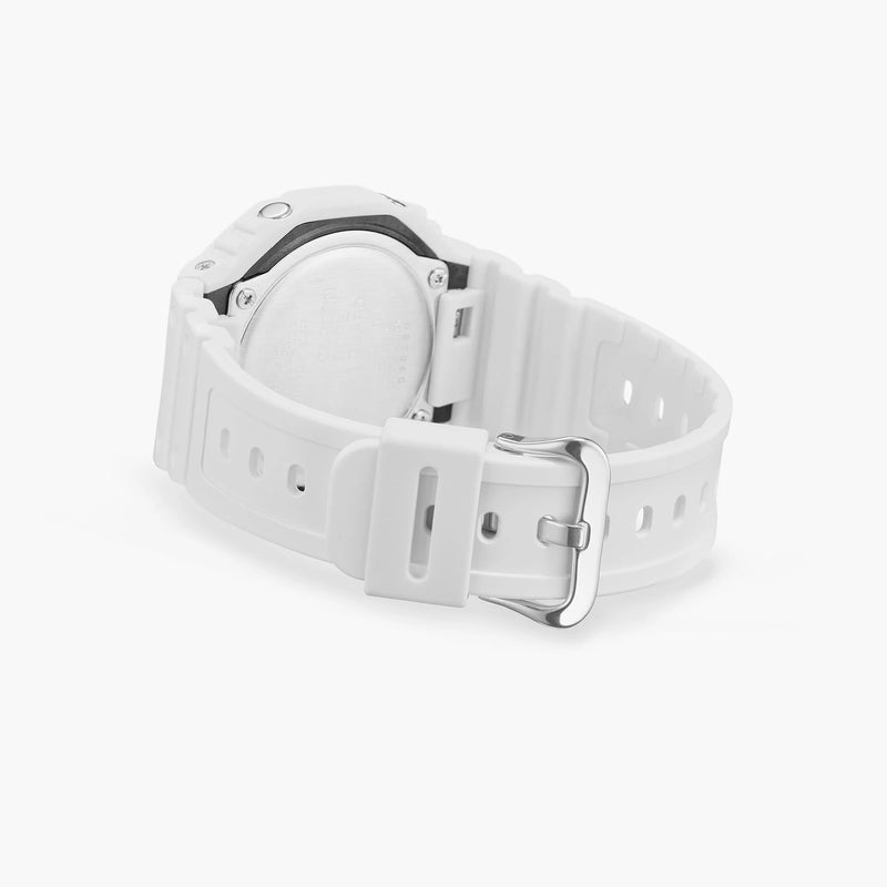 Casio Unisex White Resin Watch, Carbon Case | Ga-2100-7a7er by i-watch
