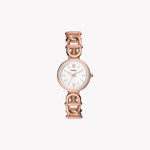 Carlie Three-Hand Rose Gold-Tone Stainless Steel Watch ES5273