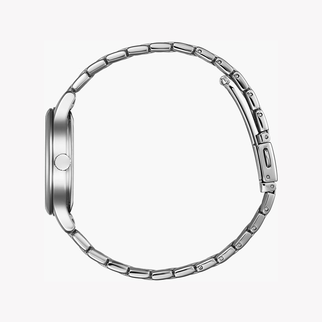 CITIZEN EM0890-85A - ELEGANT SHIMMER: Eco-Drive Women's Watch with Crystal Accents & Silver Steel Band-i-Watch-3