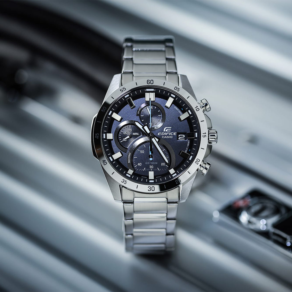 EDIFICE EFR-571D-1AVUEF - MEN’S STAINLESS STEEL CHRONOGRAPH WITH BLACK DIAL & 10 ATM WATER RESISTANCE-i-Watch-2