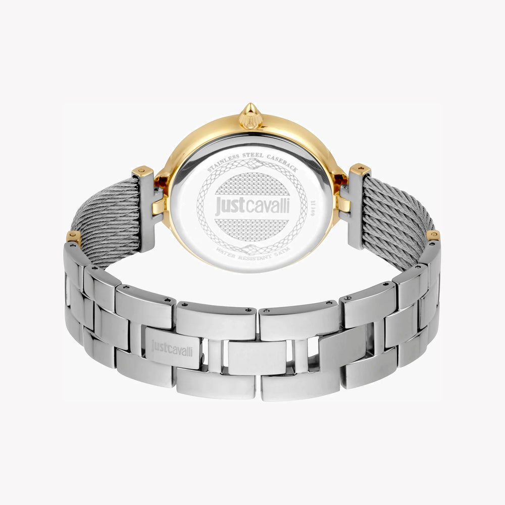 Just Cavalli Women's Silver & Gold Watch, White Dial | Jc1l169m0065 by i-watch